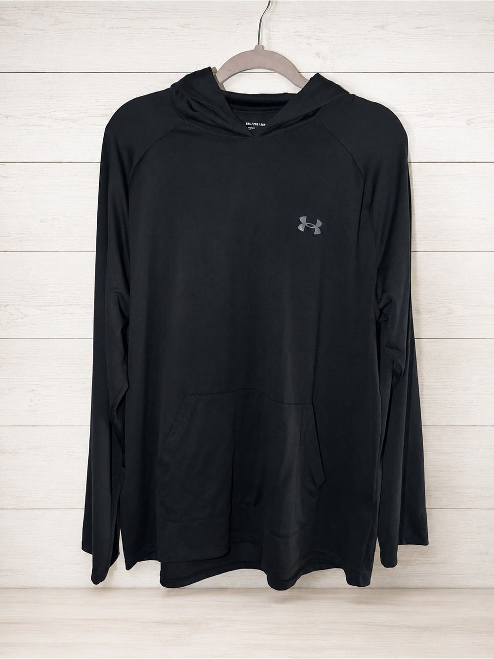 Under Armour Black Lightweight Hooded Long-Sleeve Pullover